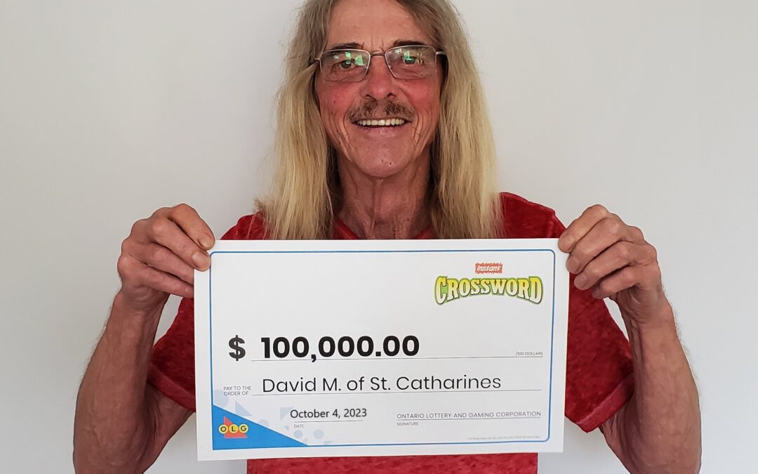 st. CATHARINES RESIDENT WINS $100,000 WITH INSTANT CROSSWORD TRIPLER