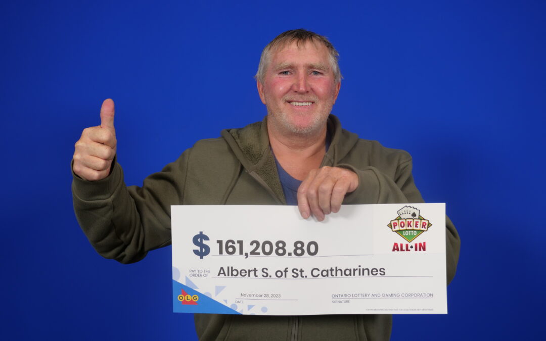 ST. CATHARINES RESIDENT ANTES UP TO WIN $161,208 WITH POKER LOTTO ALL IN   